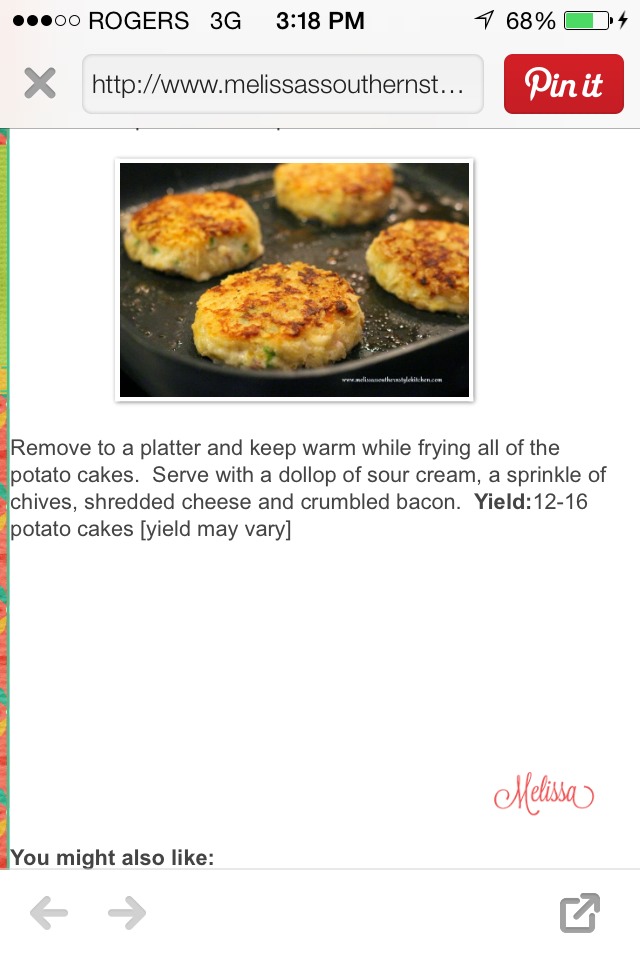 Loaded Potato Cakes!