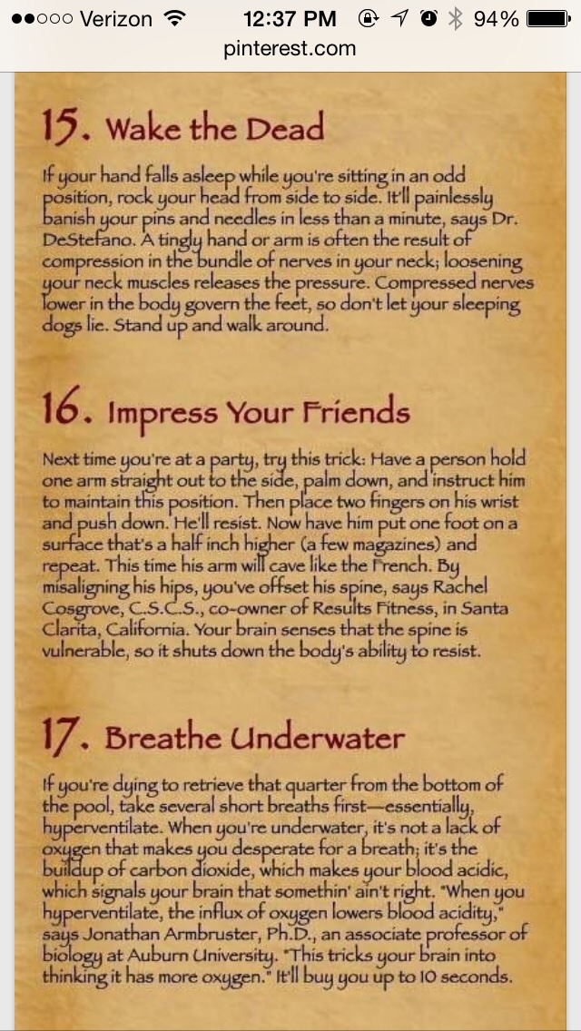 Body/Mind Hacks For Everyday Problems!