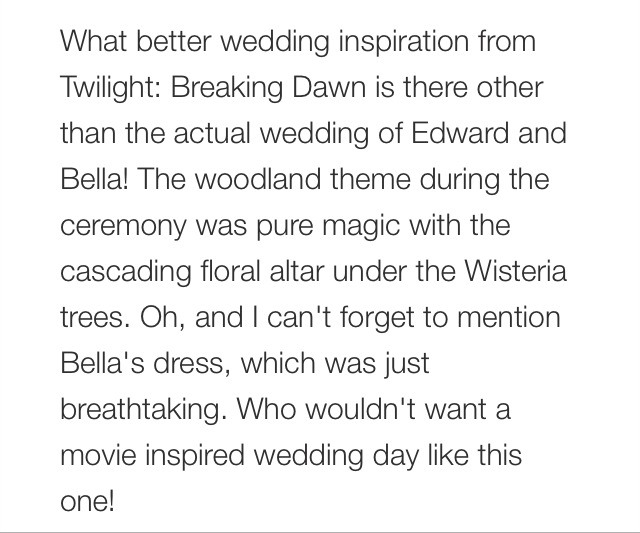 Beautiful Movie-Inspired Weddings 