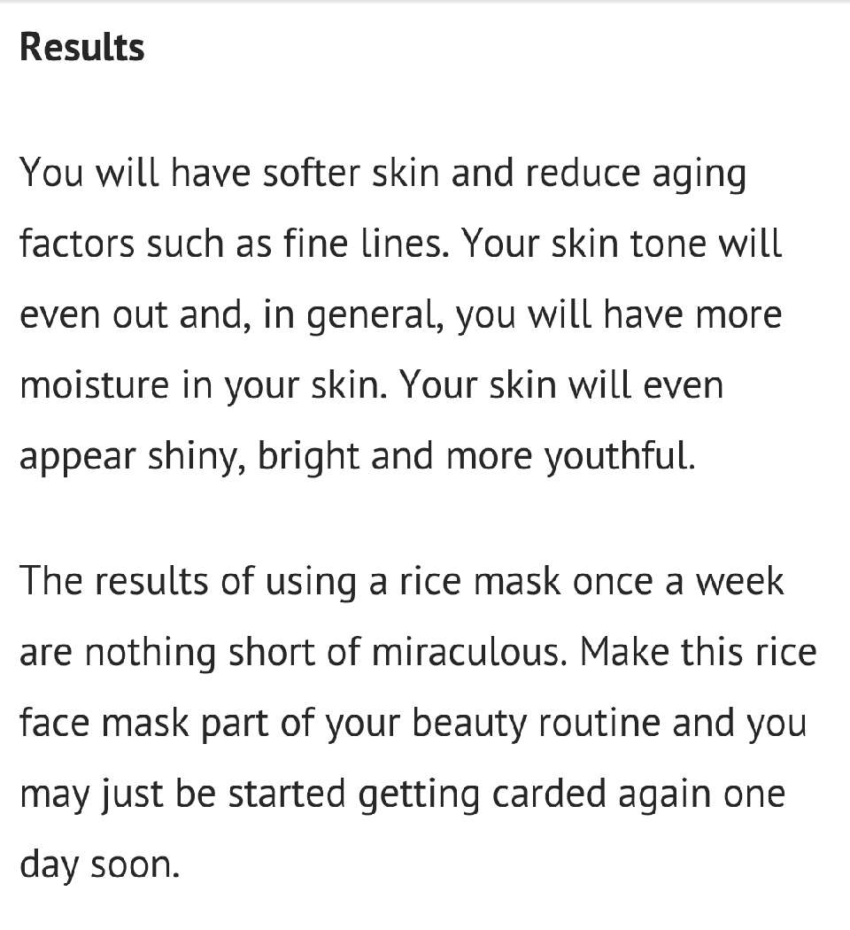The Amazing Benefits To Your Skin With An All Natural DIY Rice Mask!