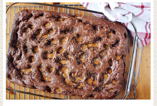 Salted Caramel Chocolate Dump Cake.
