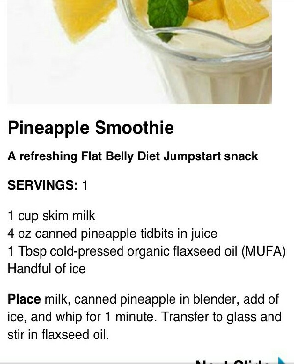 best smoothies for flat belly and healthy breakfast and snacks...