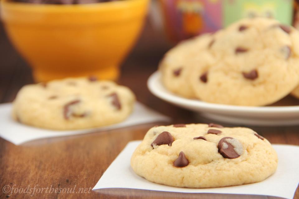 The ULTIMATE Healthy Low Fat Chocolate Chip Cookies -- So Buttery, Soft & Chewy!