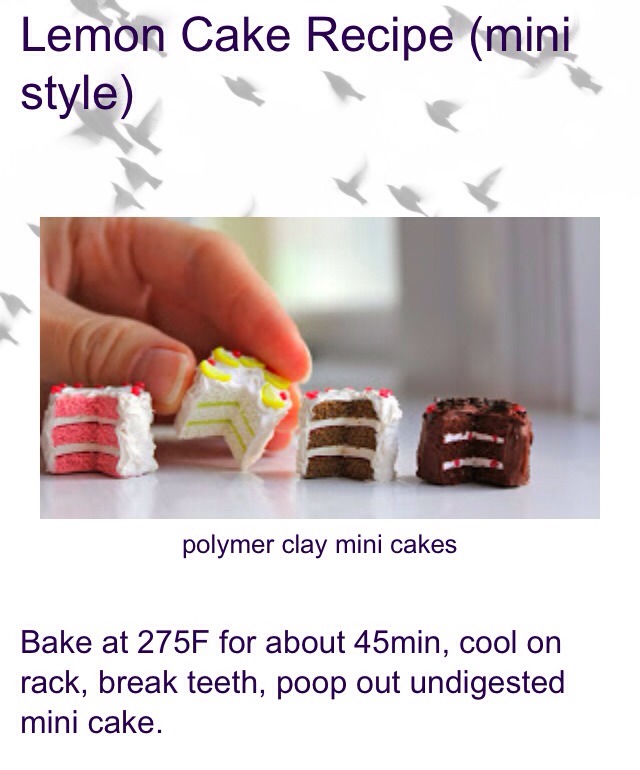 ✨✨ Adorable Lemon Cake Miniatures ✨✨