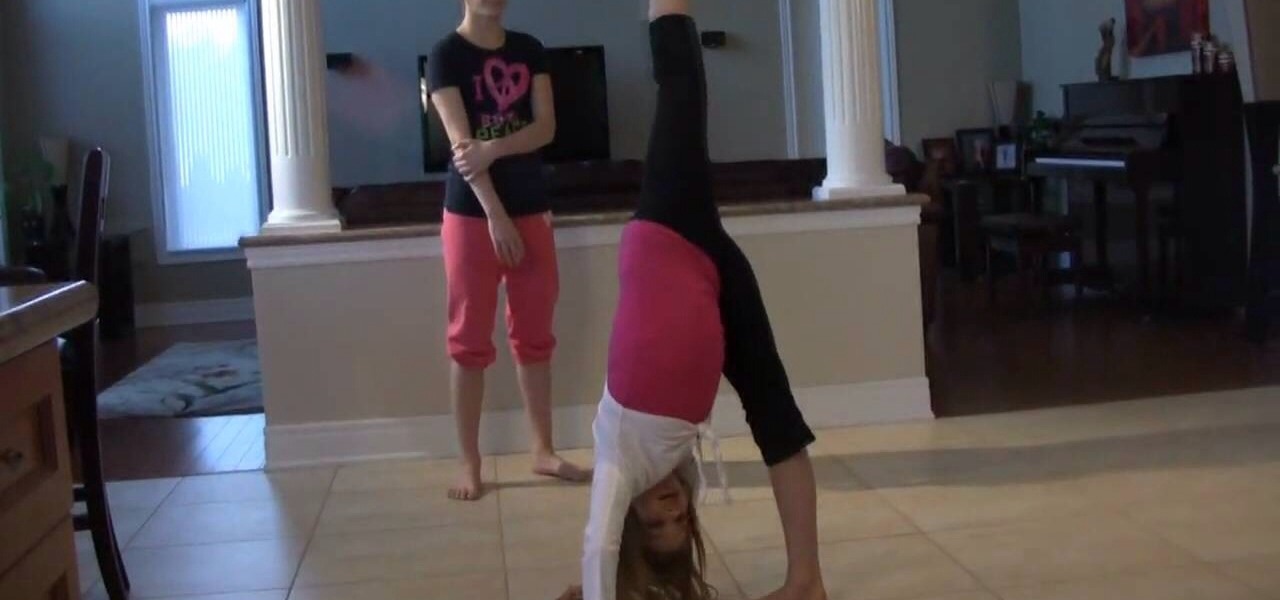 You can do a needle and straighten your legs, make sure your stretching your hamstrings. Raise one leg in the air and touch your toes. Do this against a wall if your a beginner. 