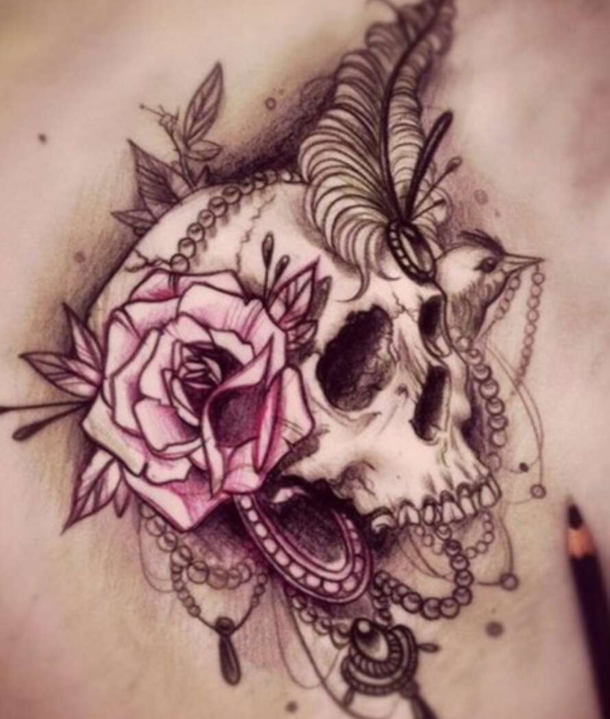 Beautiful Skull Tattoos For Women!