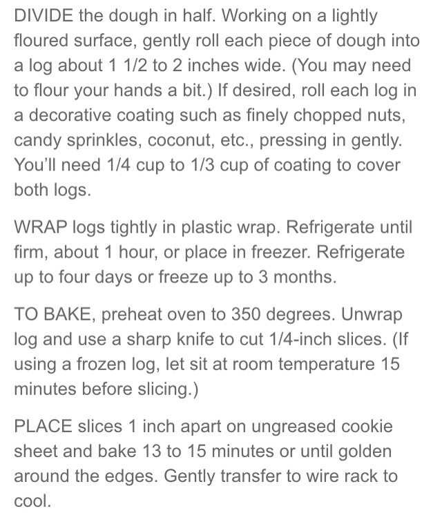 Homemade Freezer Cookies