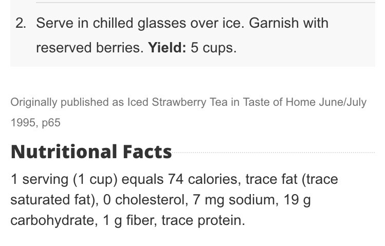 Strawberry Ice Tea