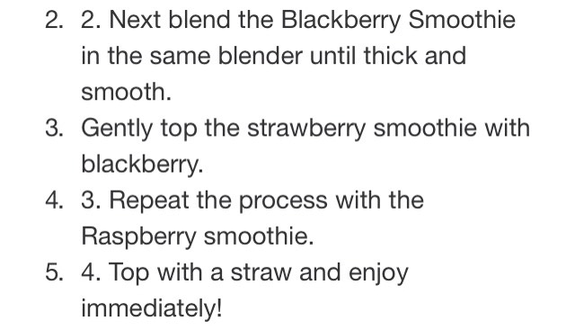 Ombré Berry Layer Smoothie 