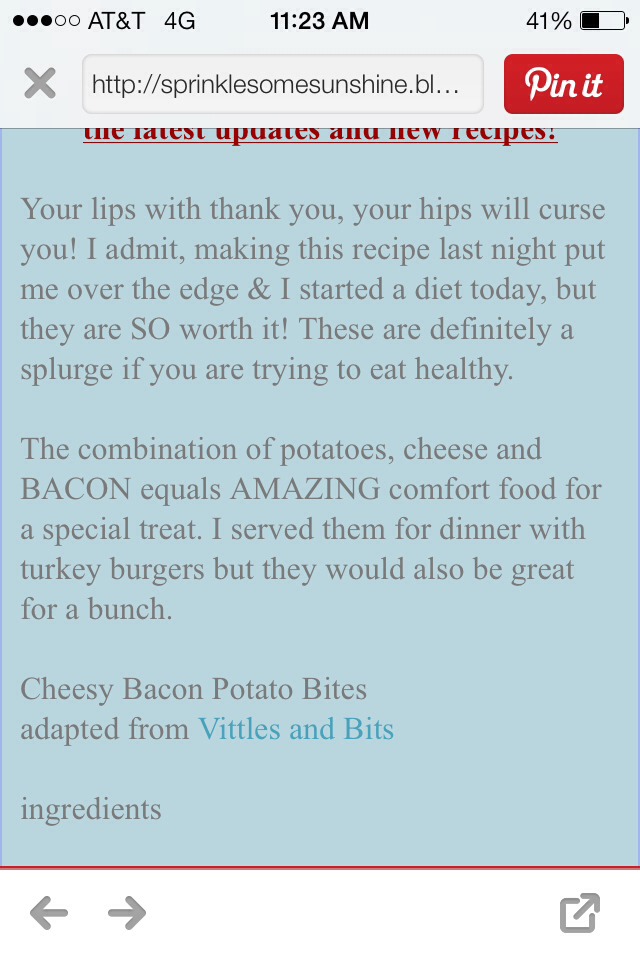 Cheesy Bacon Potatoa Bites