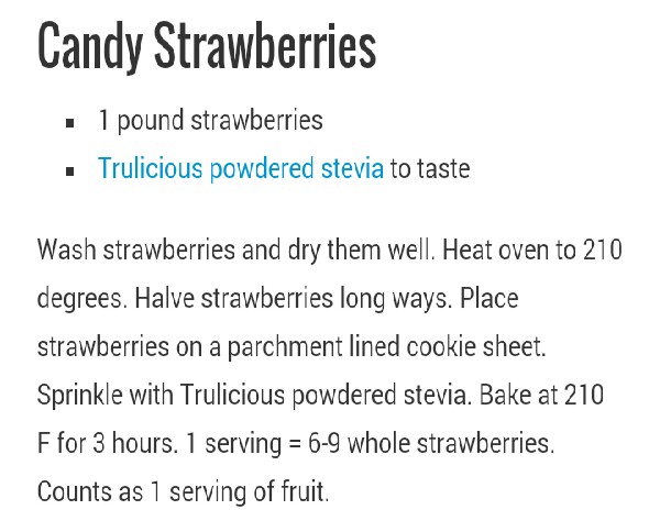 Fat Free Delicious Candy Strawberries!!!