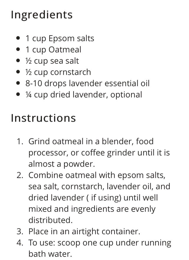 OATMEAL & LAVENDER BATH SOAK ~ DIY 💜🛀💜