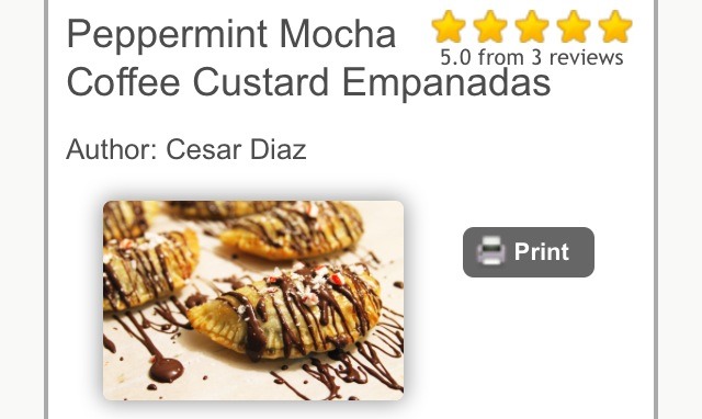 ❤️Peppermint Mocha Coffee Custard Empanadas!❤️
