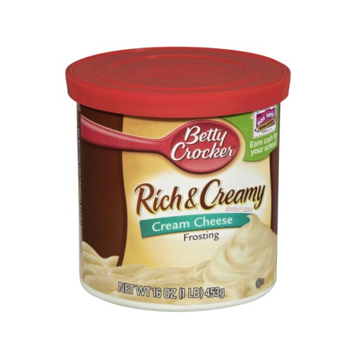 Add the cream cheese frosting into the crumbled cake! 