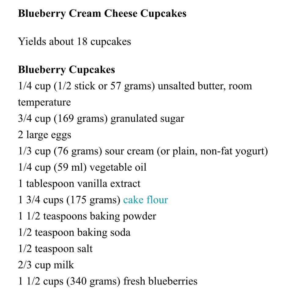 ❤️Blueberry Cupcakes With Cream cheese Frosting!!!❤️