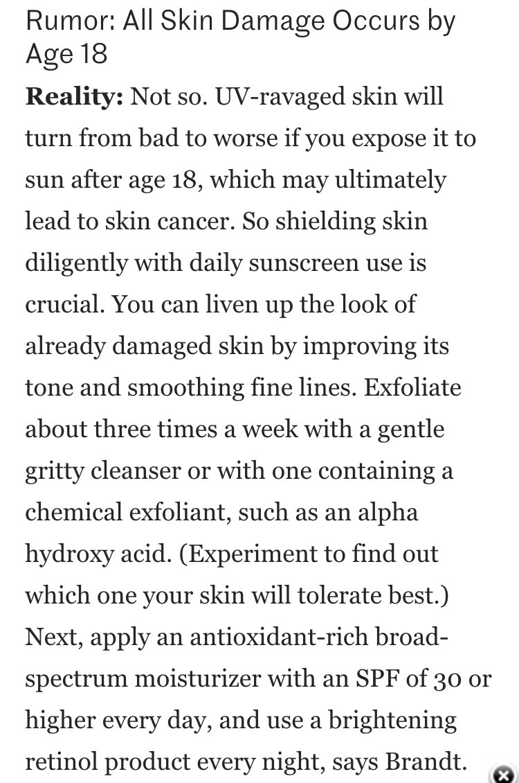 ✨Skin Care Facts And Myths✨