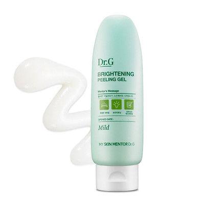 Next, I use a slightly exfoliating treatment. This one from Korean brand Dr. G is amazing - as you roll it around on your face, your dead skin begins to ball up and fall off!