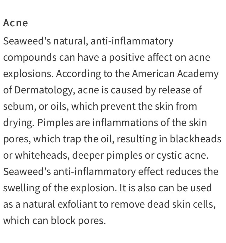 Seaweed For Skin 