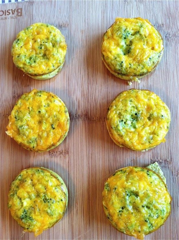 20. Cheddar-Broccoli Egg Muffins

http://www.fitmamarealfood.com/cheddar-broccoli-egg-muffin/