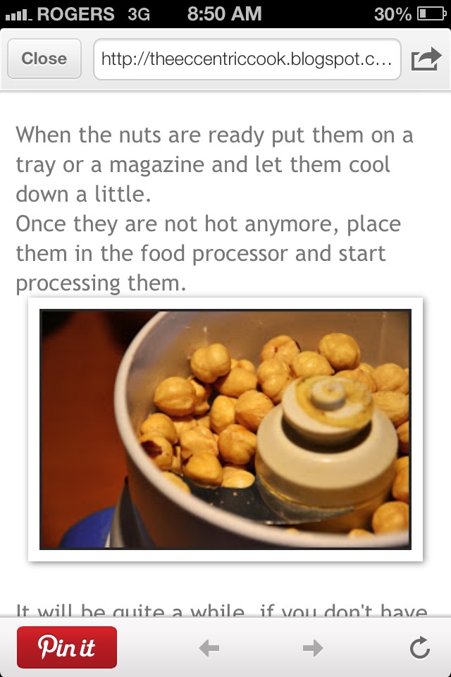 Homemade Nutella!!