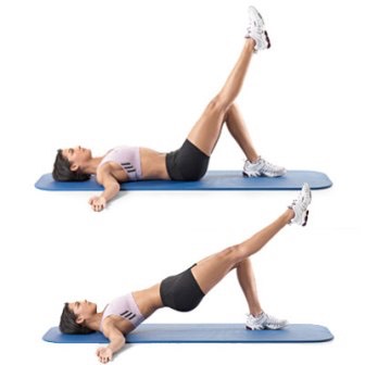 leg raises - 30 each leg !
