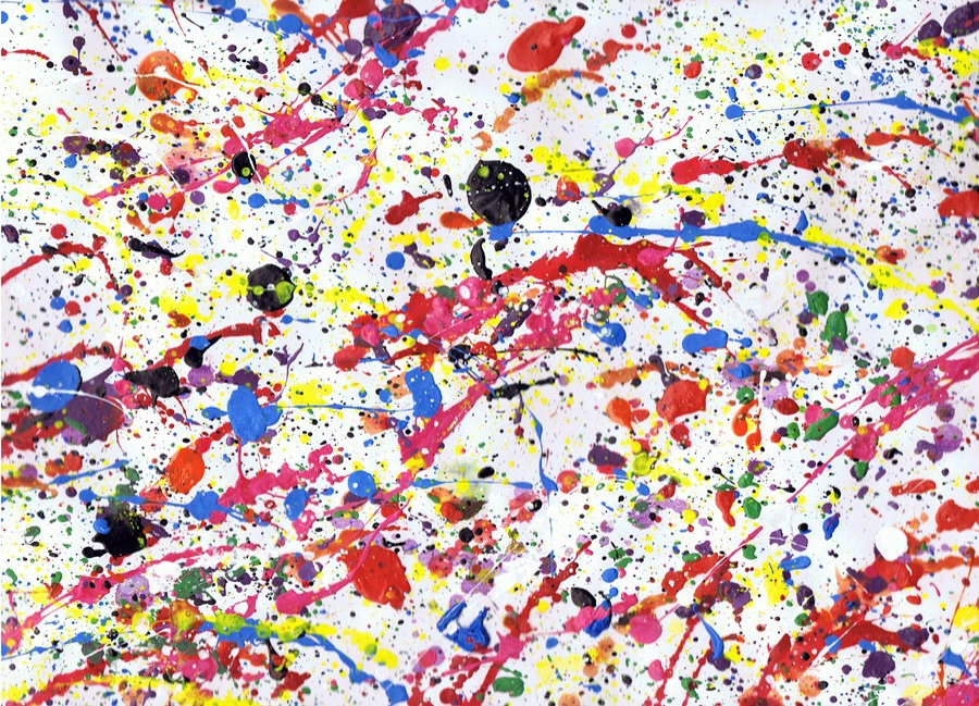splatter the open glow sticks on to youre walls and you will get the effect of glow in the dark splatter (: enjoy and he careful not to get it in your eye!!(i have)