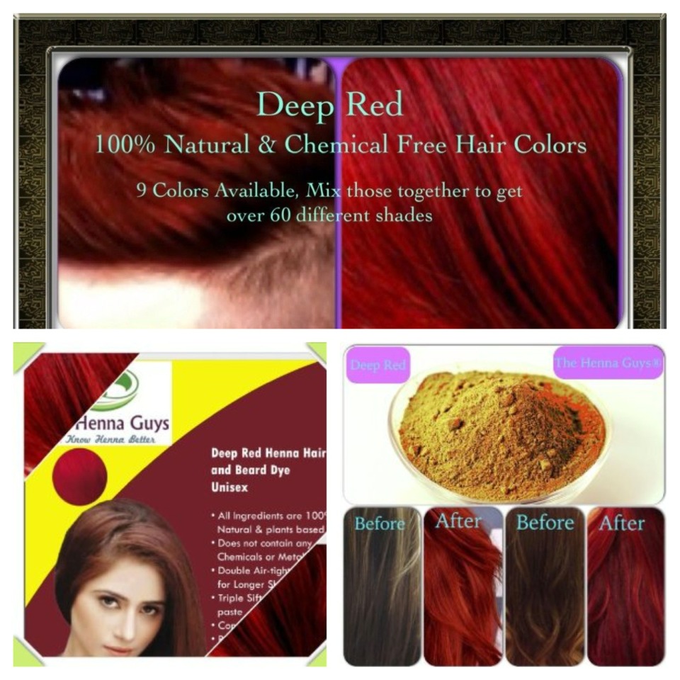 Henna Hair pruduct by The Henna Guys is a great product. 100% natural stain, (not a dye) in powder form that gets mixed with water. The pigment (red color) will stick, unlike chemical hair dyes that fade & damage hair. I only dye my hair every 6-8 weeks. Usually no signs of fading until then. 