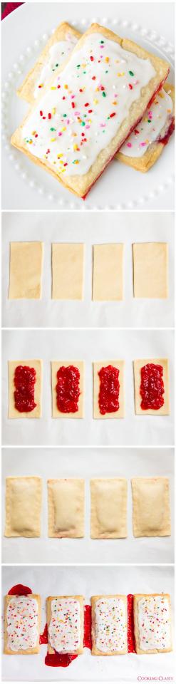 What about some homemade poptarts?? This last summer recipe I've got for you is so easy and super fun to make. And don't just stop at strawberry filling! Blueberry, brown sugar cinnamon, pumpkin pie.. anything you'd like! Let's get going.

http://www.cookingclassy.com/2014/05/homemade-pop-tarts/