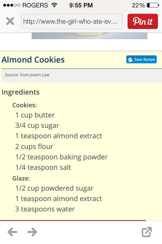 Almond Cookies