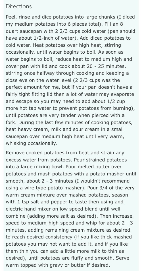 Holiday Recipe: Mom's Mashed Potatoes 
