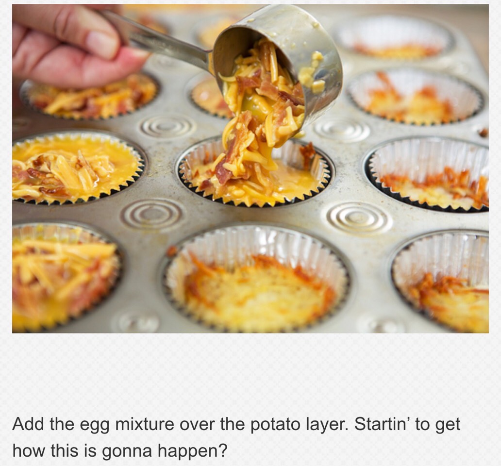 Bacon Egg Breakfast Cupcakes