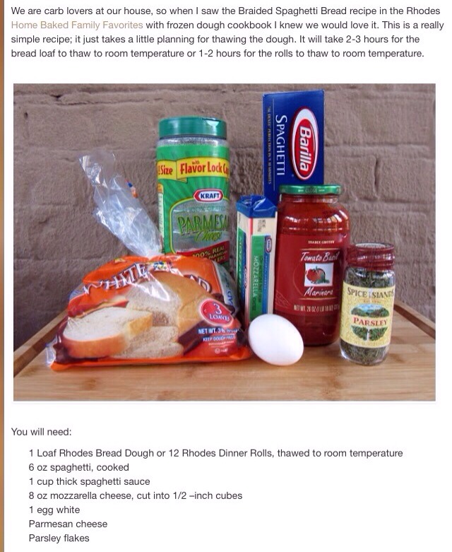 Spaghetti Stuffed Garlic Bread 