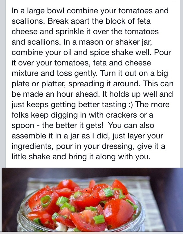 Greek Tomato & Feta Dip Salad.