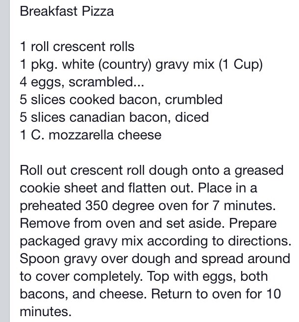 Breakfast Pizza 