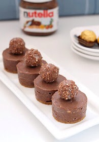 Mini Nutella cheeseecakes💚