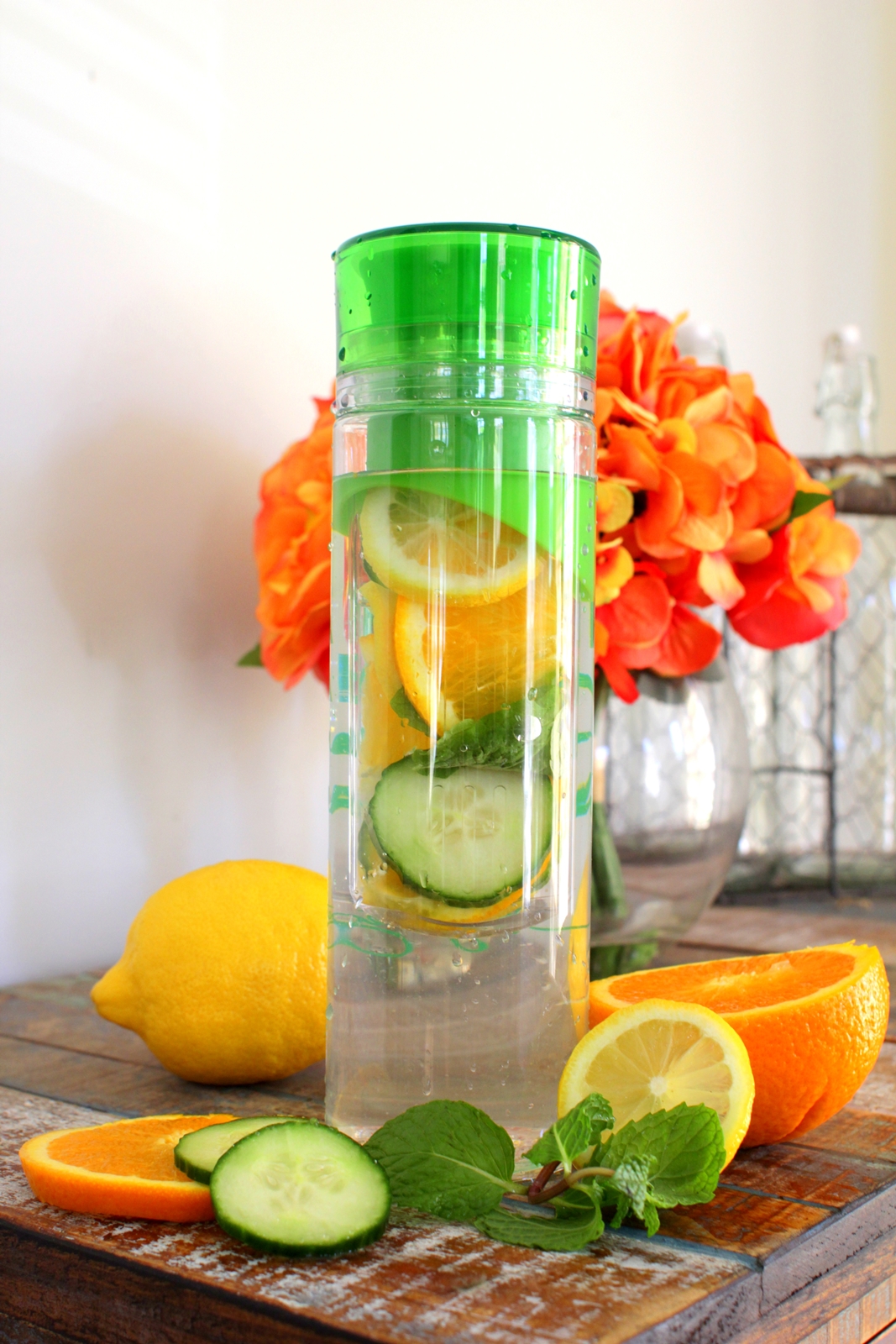 belly slimming. this one calls for lemon, orange, cucumber and mint
