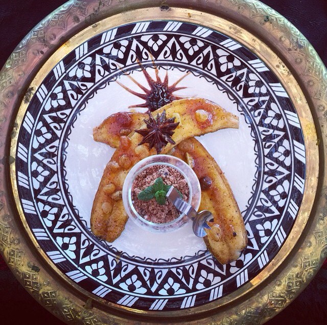 Yummy exotic breakfast.