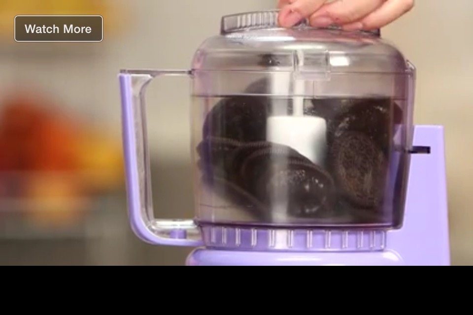 Turn your Oreo cookies into crumbs 