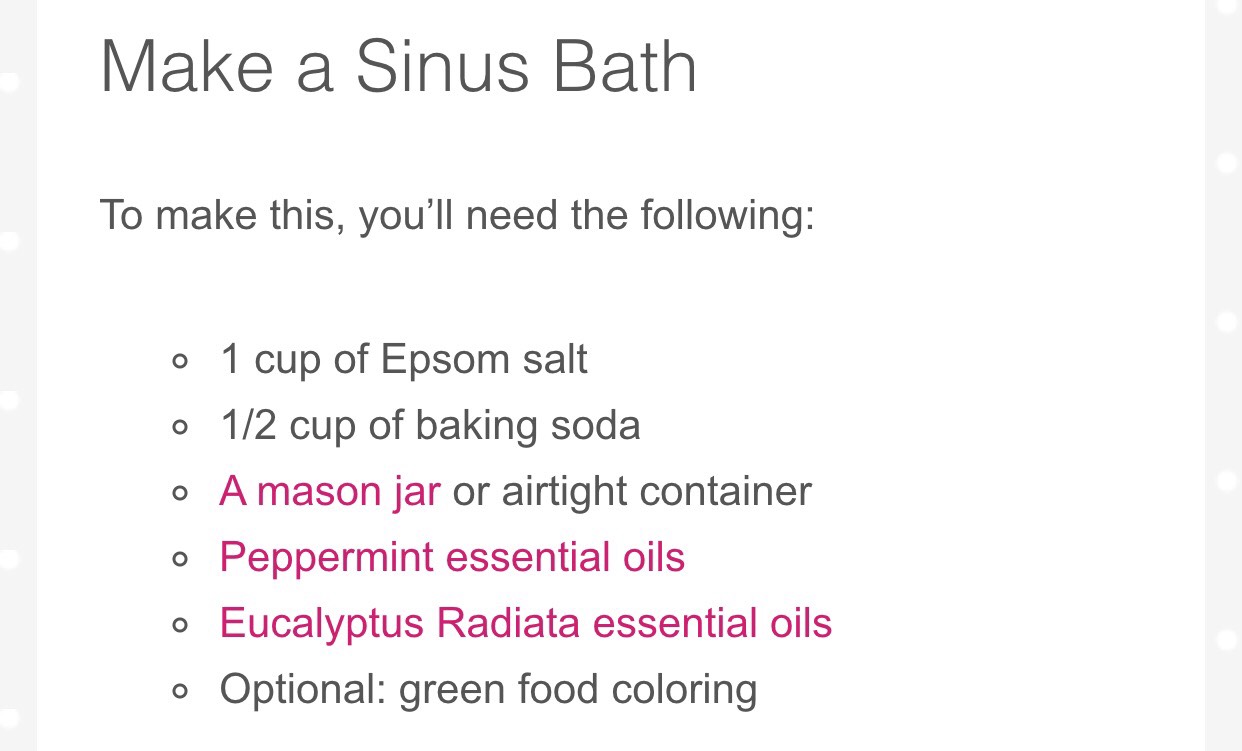 ❤️ Feel Better Naturally With A Sinus Bath!! ❤️