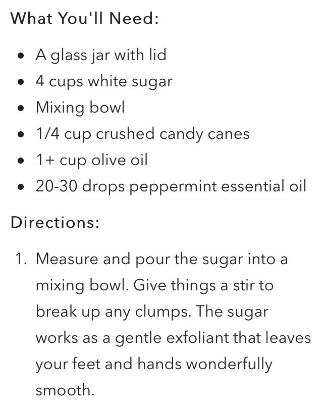 Candy Cane Peppermint Sugar Scrub
