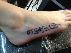 “He walks with me”