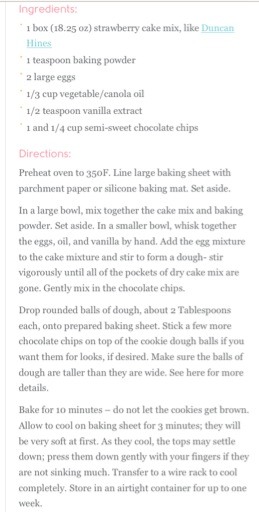 Strawberry Chocolate Chip Cookies