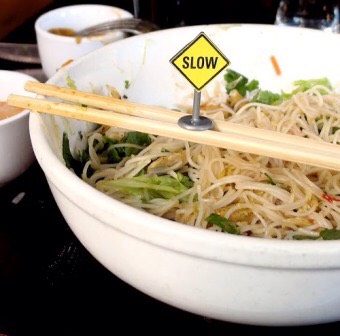 Eat slower!