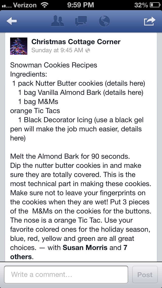 Adorable Snowman Cookies!!