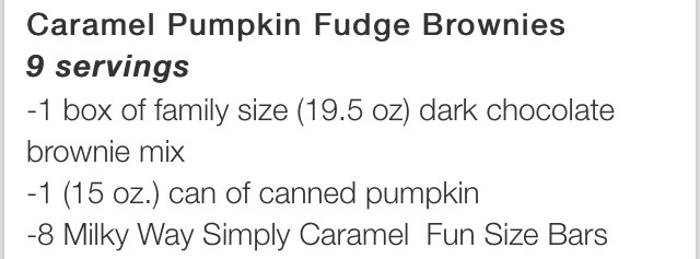 ❤️Caramel Pumpkin Fudge Brownie Recipe!❤️