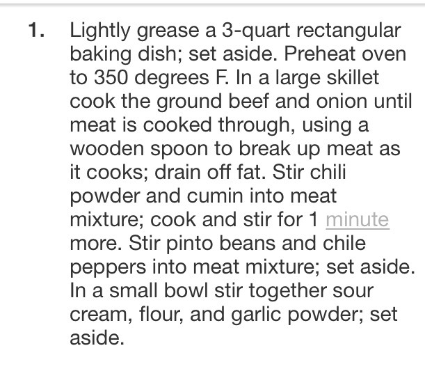 Beef And Bean Enchilada Casserole.