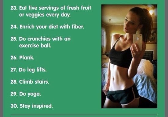 30 Flat Tummy Tips