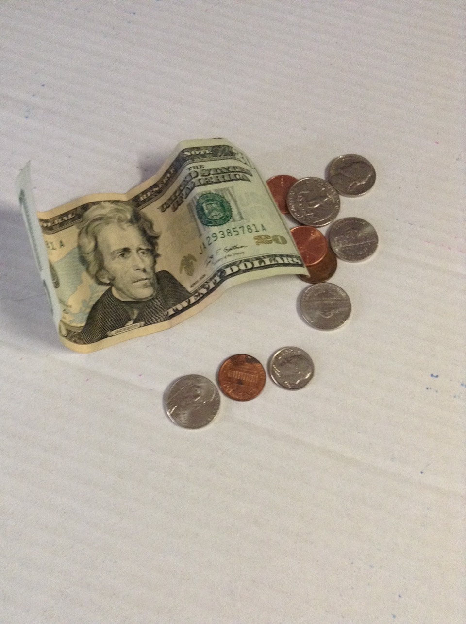 Another thing you would want in your kit is spare cash. It doesn't have to be a 20 it could be a 5 or ten. It's all up to you. You will want this just in case you forget money. You will want to include change just in case you need to buy lady products in a public restroom.