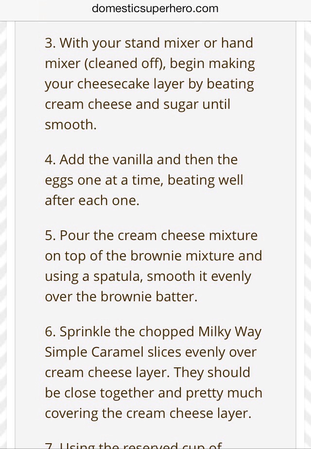 🍫🍫🍫🍫MY ALL TIME FAV! Milky Way Carmel Cheesecake Brownies!!!!!! (:🍫🍫🍫🍫