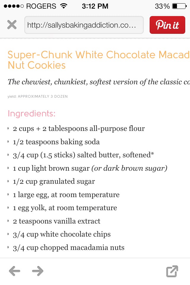 Chewy White Chocolate Chunk Macadamia Cookies